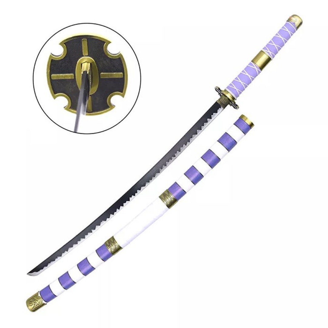 d4bb27d4e318951d56e82983c8882c18.jpg One Piece Yubashiri Purple & White Katana Replica - Image 1