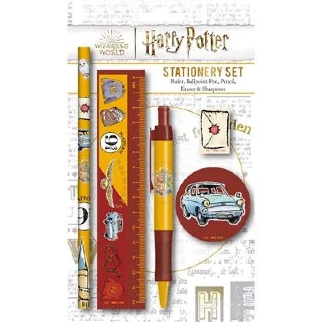 d4cd8cef5ec6dc9e497263ed91b5a5fa.jpg Harry Potter Stationery Set - Image 1