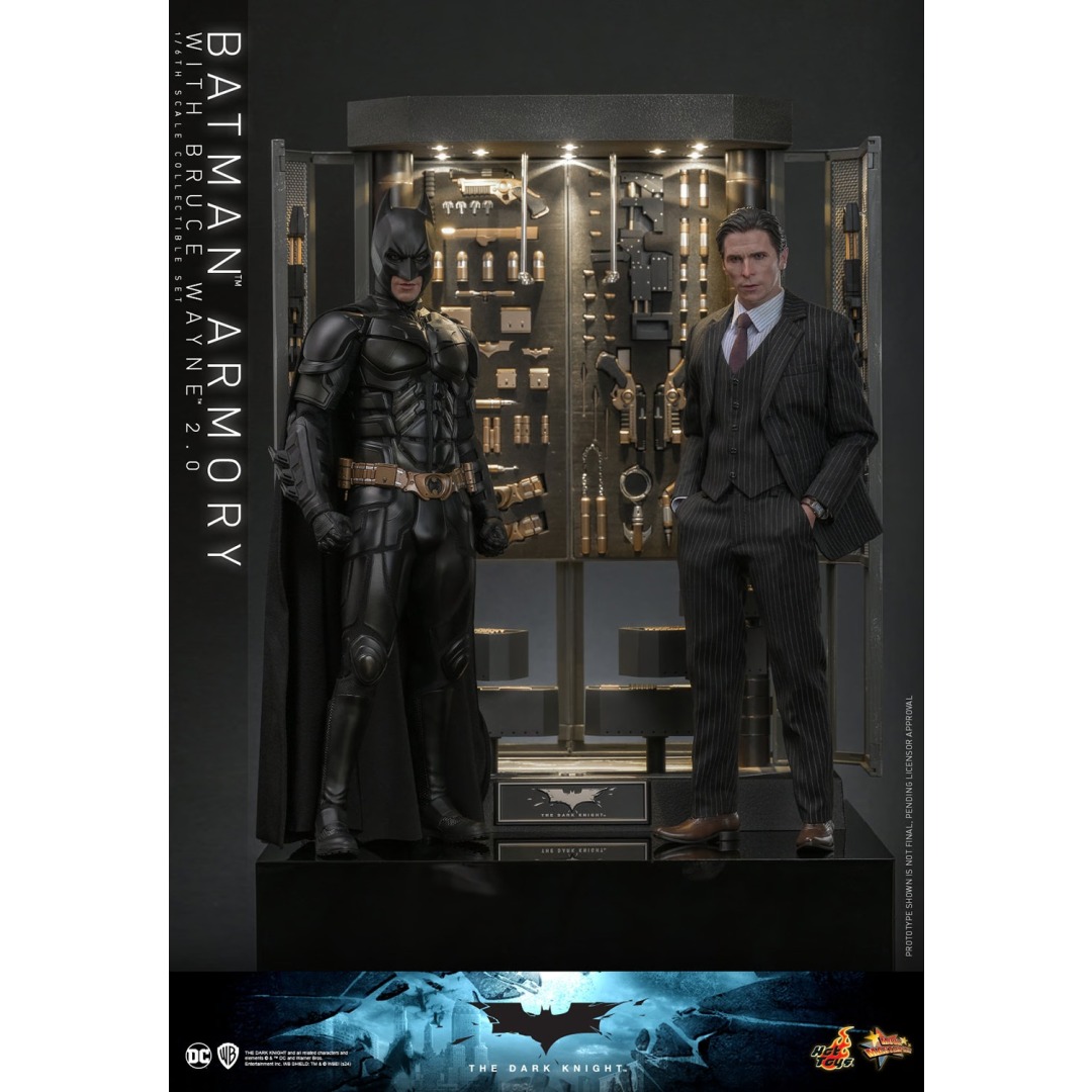 d6c0d41e2d8227f7f8b0aa17f0dc250b.jpg DC Batman Armory with Bruce Wayne (2.0) Sixth Scale Hot Toys Collectible Set - Image 1