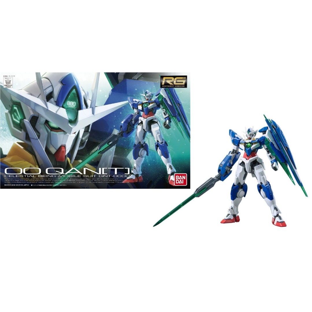d6e41ab3db2c323b3e2ff4b3f712e17b.jpg Gundam OO QANT RG 1/144 Bandai Model Kit - Image 1