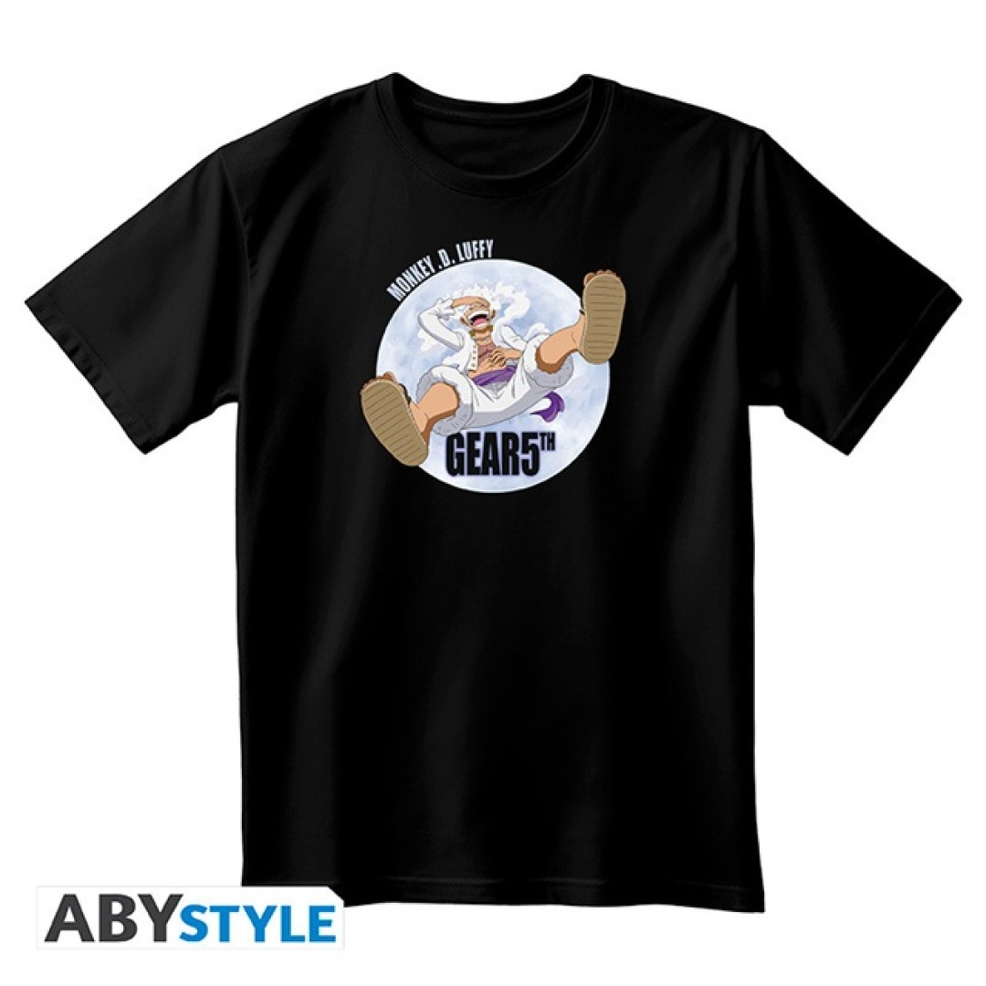 d7f5b1e9b259608a9003dcbed109c861-1.jpg One Piece Monkey D.Luffy Gear 5th Black T-Shirt (M) - Image 1
