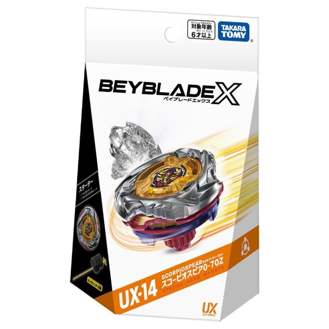 d82856f09c44399ddff4c7e407dd28cc.jpg Takara Tomy Beyblade X UX-14 Starter Scorpio Spear 0-70Z - Image 1