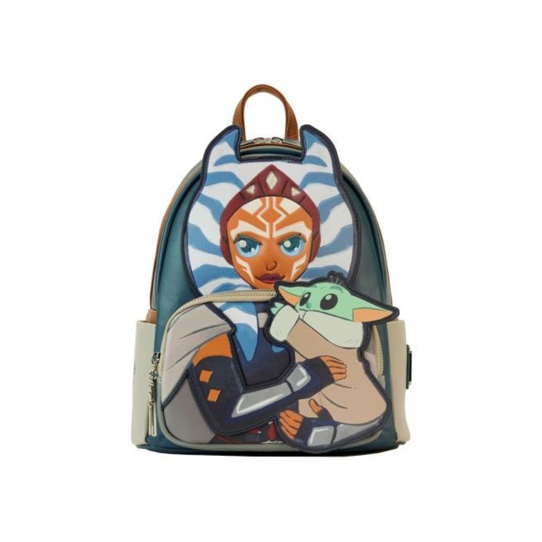 d9a99dae47ca402191086c536c034510-1.jpg Star Wars Ahsoka Holding Grogu Loungefly Backpack - Image 1