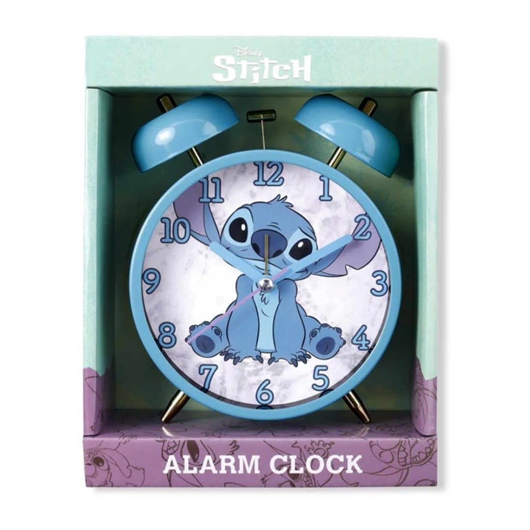 dc0d249374dc1913d44906c400291221.jpg Disney Stitch Twin Bell Alarm Clock - Image 1