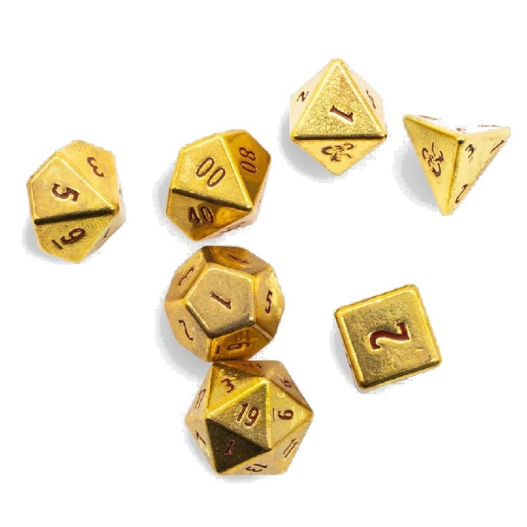 dd60c0c8c1caf0f1c05f2df75dee7ee1.jpg Ultra Pro Dungeons & Dragons 50th Anniversary Heavy Metal RPG Dice Set - Image 1