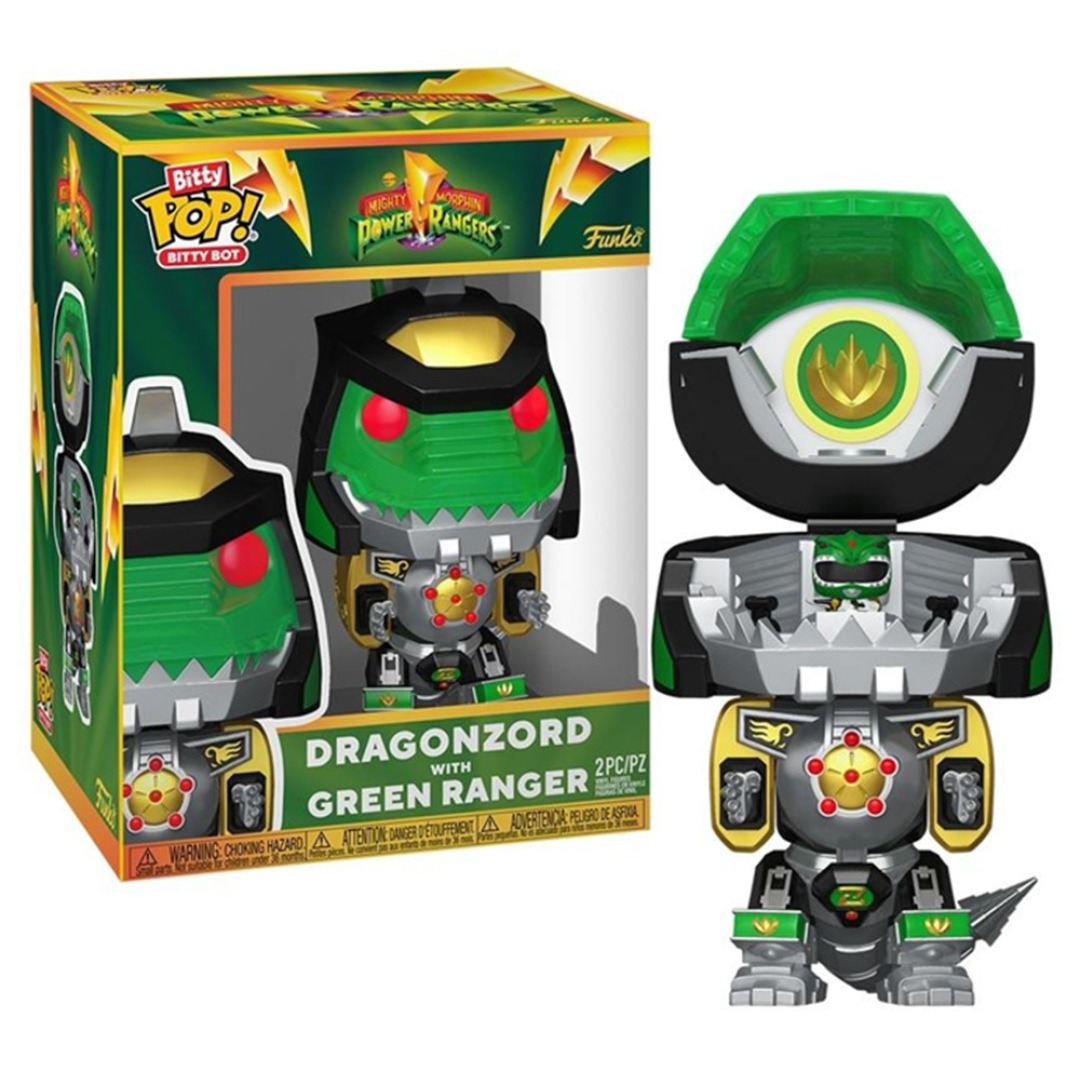 de0b92da09f1bf1cfadd41f938f91dc1.jpg Funko Bitty POP! Power Rangers Dragonzord With Green Ranger - Image 1