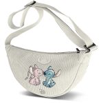 Disney Stitch & Angel Corduroy Shoulder Bag Fanny Pack
