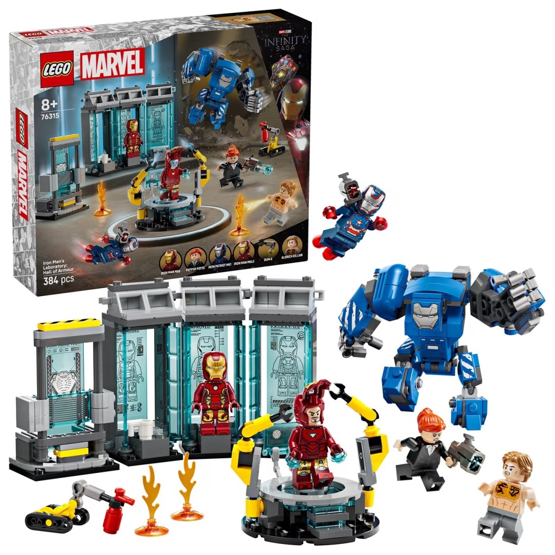 de9708eb362dda00687449dc1d1d40f4.jpg LEGO Marvel 76315 Iron Man's Laboratory - Image 1