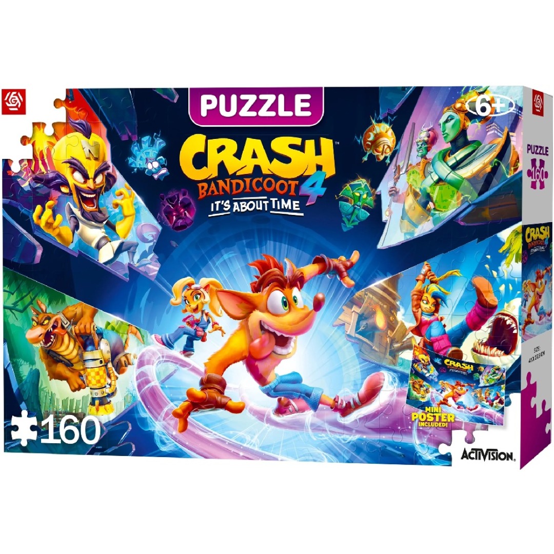 df55dc76b9278280d83ac500add76eca.jpg Crash Bandicoot 4 It's About Time Puzzle 160 Pieces - Image 1