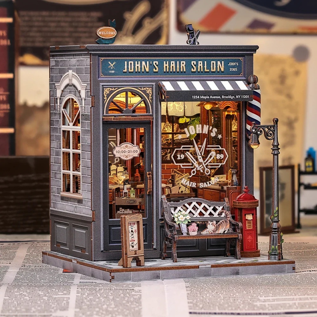 df823ea937fae58031618bb1e66e2817.jpg DIY Miniature House John's Hair Salon - Image 1