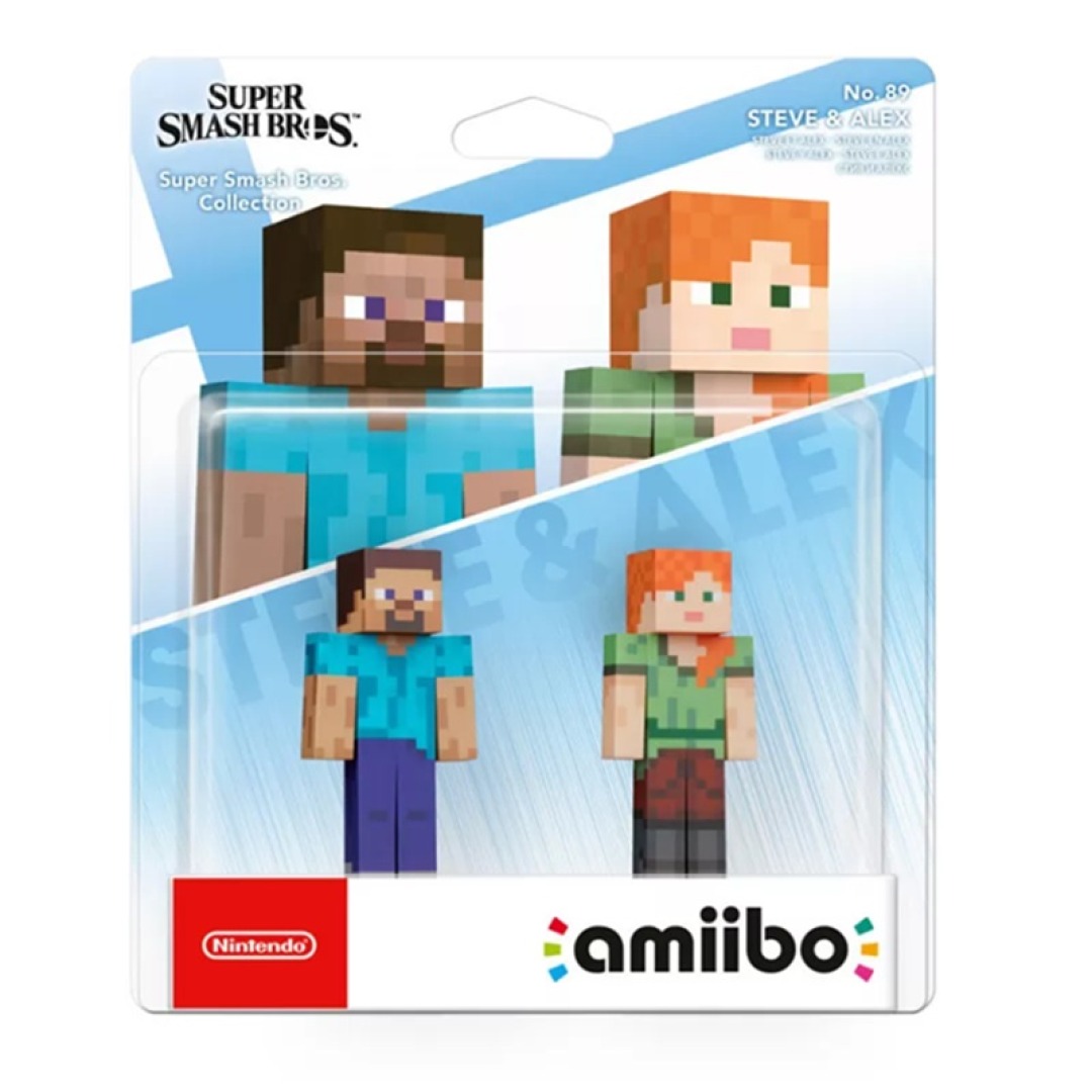 e13cfe64ce0a51ea4cb1c16e2f13cf3e-1.jpg Amiibo Super Smash Bros. Steve & Alex - Image 1