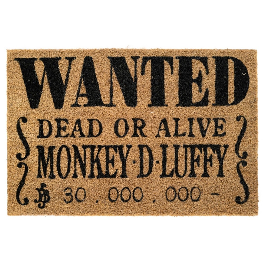 e23fd8360c3020566351121f91f96669.jpg One Piece Wanted Dead Or Alive Doormat - Image 1