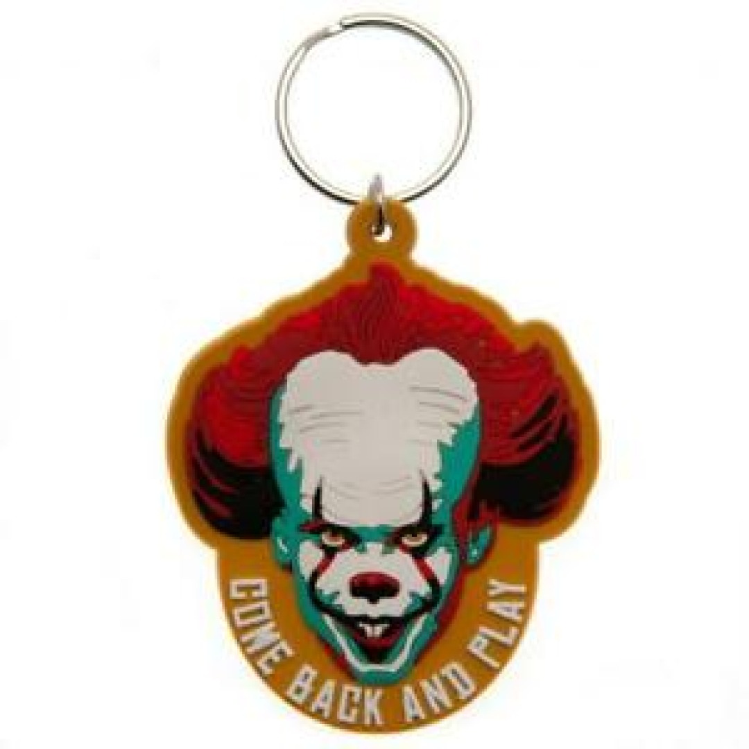 e7448b77cecb2fcd1b604f68b97e750c.jpg IT Chapter Two Come Back And Play Rubber Keychain - Image 1