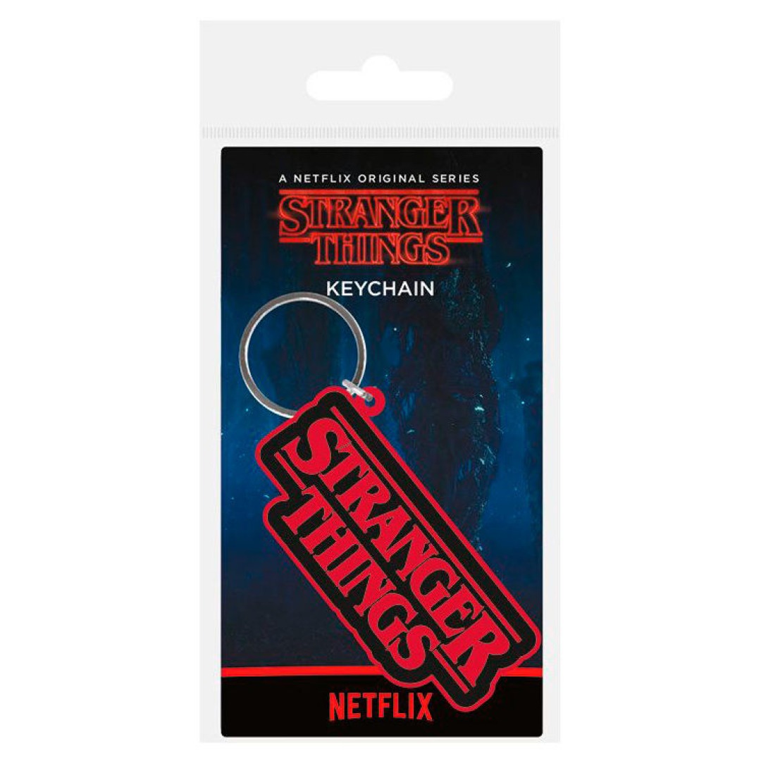 e84aed5ecded9474a4460ac7d8237ada.jpg Stranger Things Logo Keychain - Image 1
