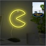 Pac Man Wall Mountable LED Neon Light