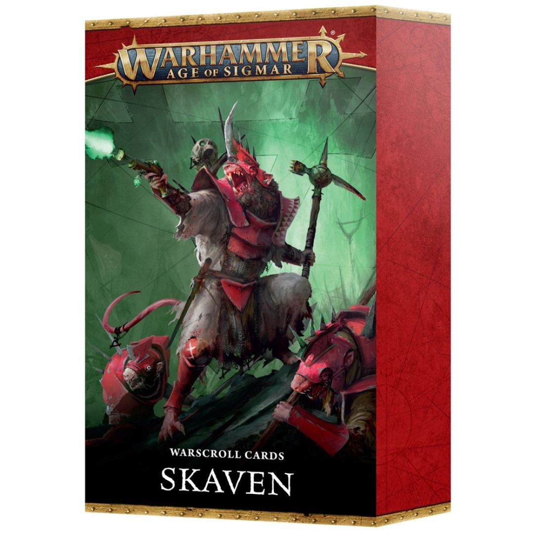 e9c82962a4b172b6ca496edcae2970d9.jpg Warhammer Age Of Sigmar Skaven Warscroll Cards (90-05) - Image 1