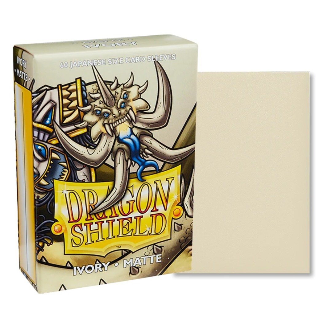 ece6cc0710da78c3977587208e9005a1.jpg Dragon Shield Matte Ivory Japanese Sleeves (60 Sleeves) - Image 1