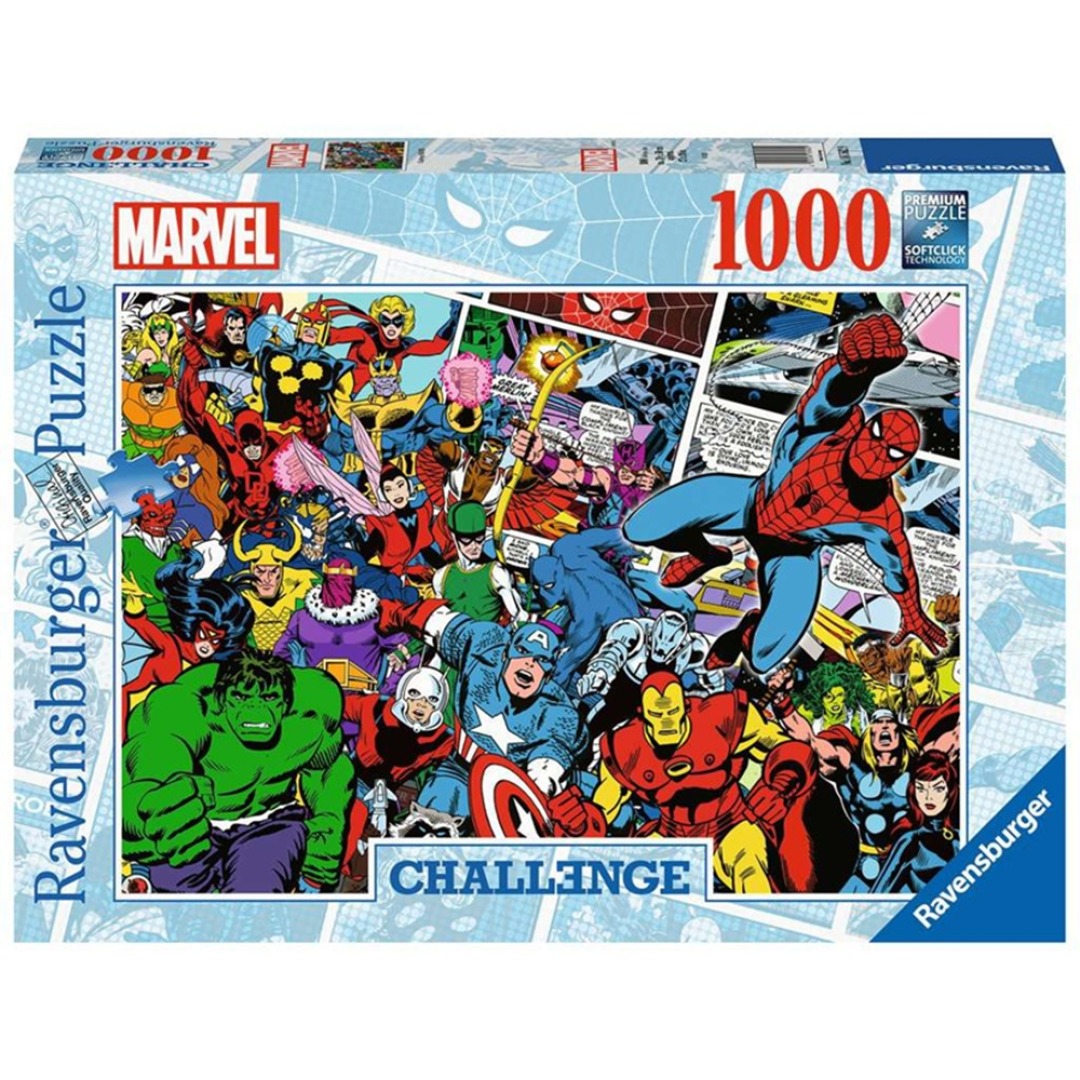 ecf6adb5750d91c3b745b90eee5122f7.jpg Marvel Avengers Challenge Puzzle 1000 Pieces - Image 1