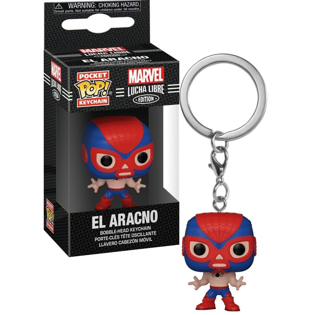 edbd3cf655a4f5b19a2ee1fa88aba798.jpg Pocket POP! Keychain Marvel Lucha Libre - El Aracno - Image 1