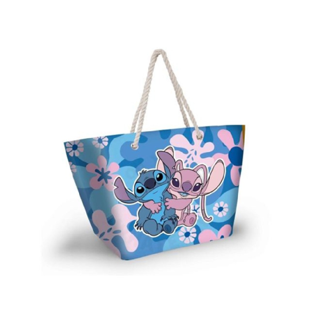ee262750e0050cb06d0c2cbda3ca9920.jpg Disney Stitch & Angel Hug Beach Bag 52x37x17cm - Image 1