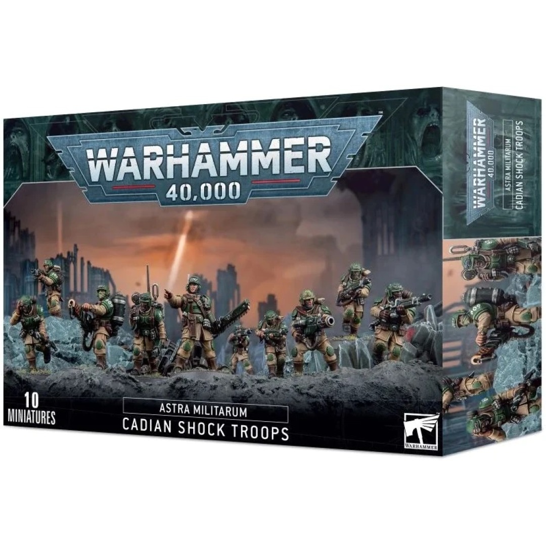 ee88ea0d0ec90a76242de480ecf35bed-1.jpg Warhammer 40,000 Astra Militarum Cadian Shock Troops (47-33) - Image 1