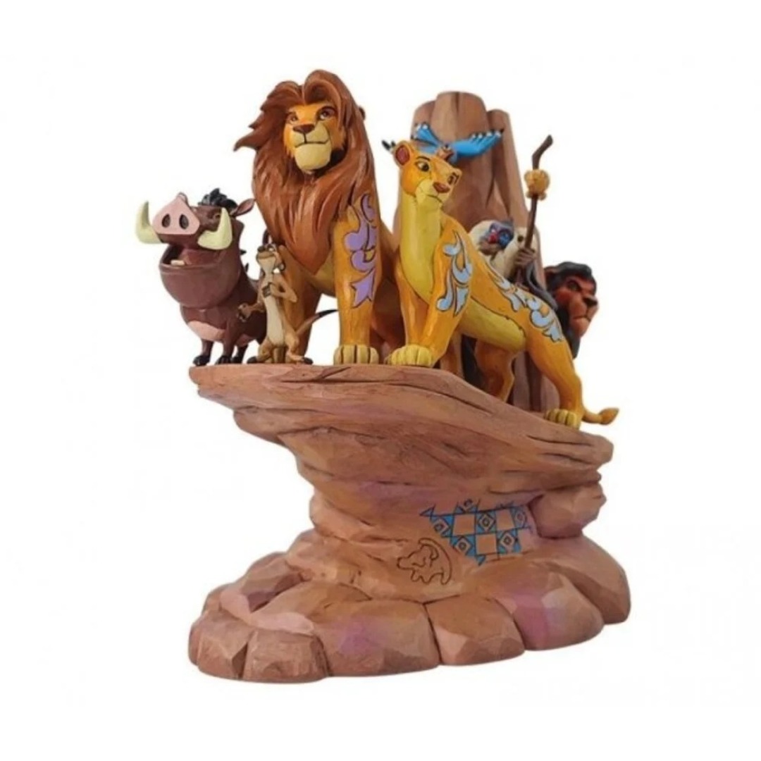 ee963fe1ab2e9e8712f013f889baae15-2.jpg Disney Lion King Carved in Stone Enesco Traditions Figurine - Image 1