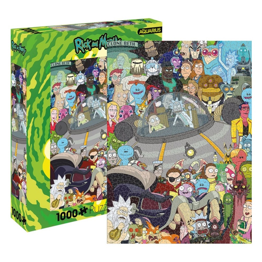 eecd76a0599e2624e4834db4586f186c-1.jpg Rick & Morty Cast Puzzle 1000 Pieces - Image 1