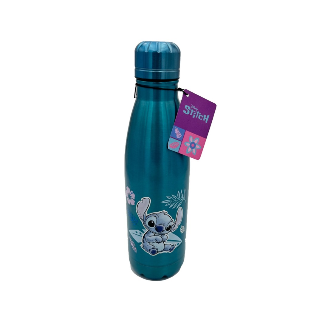 ef78d6451dea3075d6f55c12c5b0fad0.jpg Disney Watercolor Metalic Blue Stainless Steel Bottle - Image 1