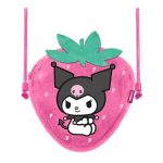 Kuromi Strawberry Mini Fur Shoulder Bag 20x15x6cm