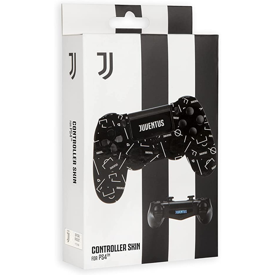 f1ded2b1113e0c76bd77179539666213.jpeg QUBICK PlayStation 4 Controller Skin Kit Juventus Black - Image 1
