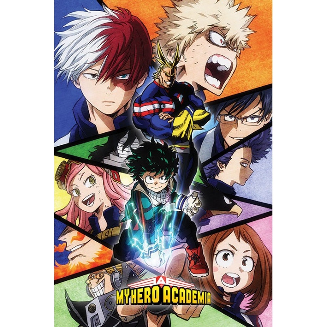 f49f13b31289e22ca3d85683c17560c3.jpg My Hero Academia Characters Mosaic Poster 61x91cm - Image 1