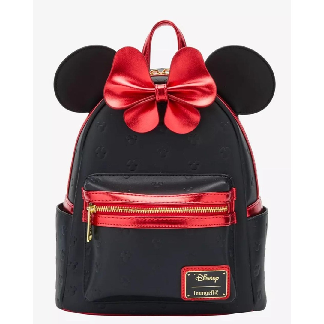 f602b501ff0e636ba139035b7f8ec5d5-1.jpg Disney Minnie Mouse Red Bow Loungefly Backpack - Image 1