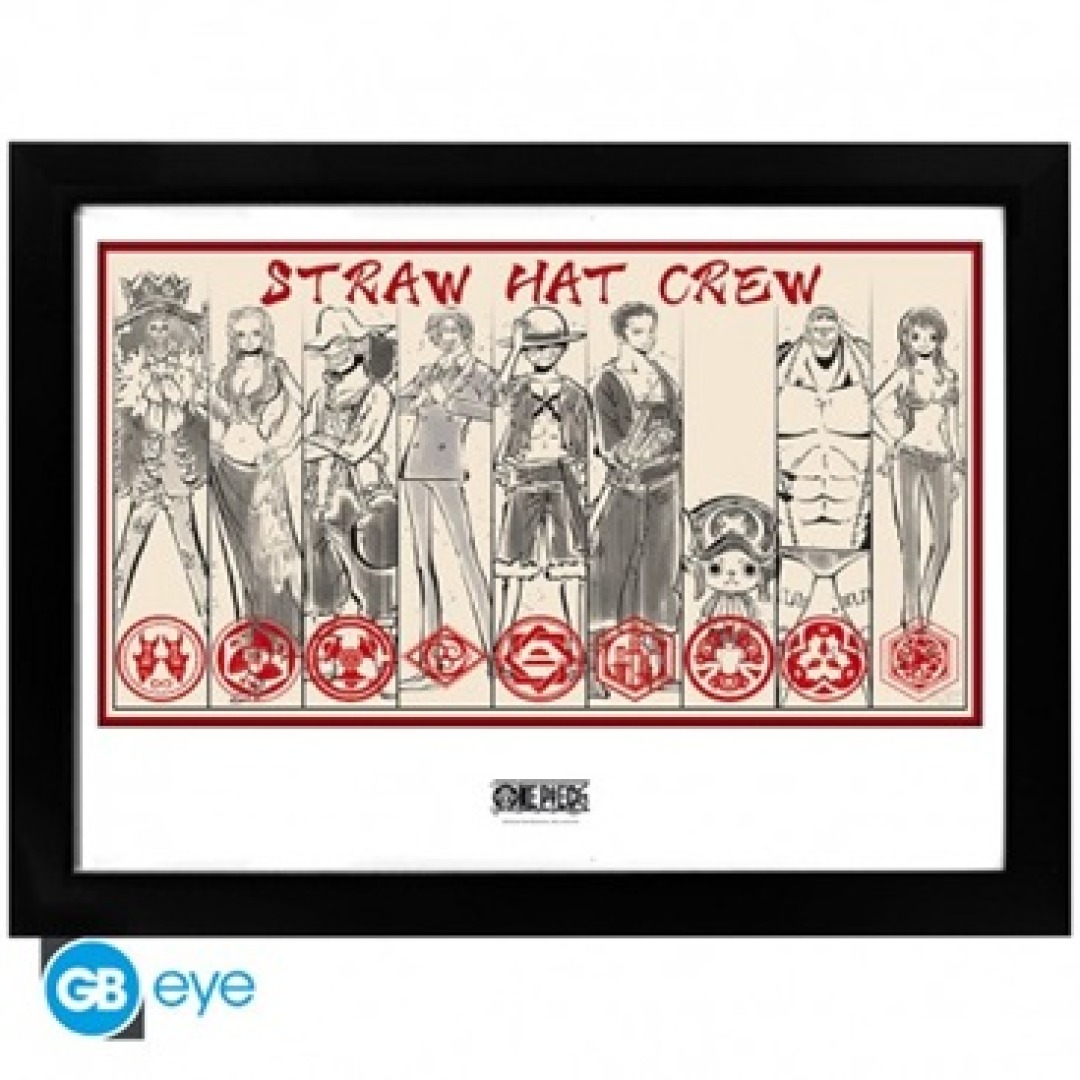 f69e9bd7d3ecbc6ff1ea35e26bd67f3b-1.jpg One Piece Straw Hat Crew Frame 30x40cm - Image 1