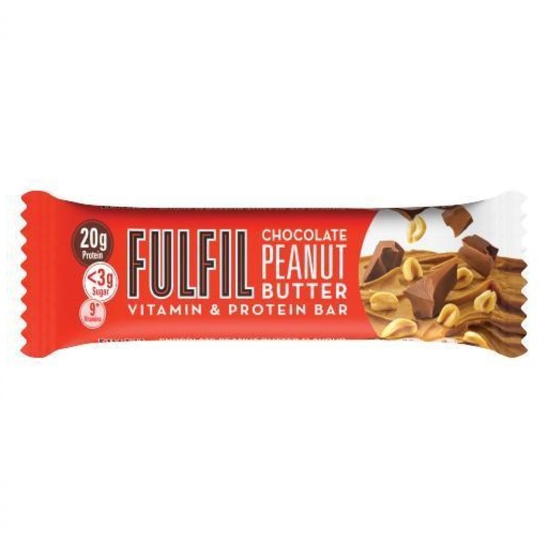 f6e8a2dac151b53eff6903981cde0765.jpg Fulfil Chocolate Peanut Butter Protein Bar - Image 1