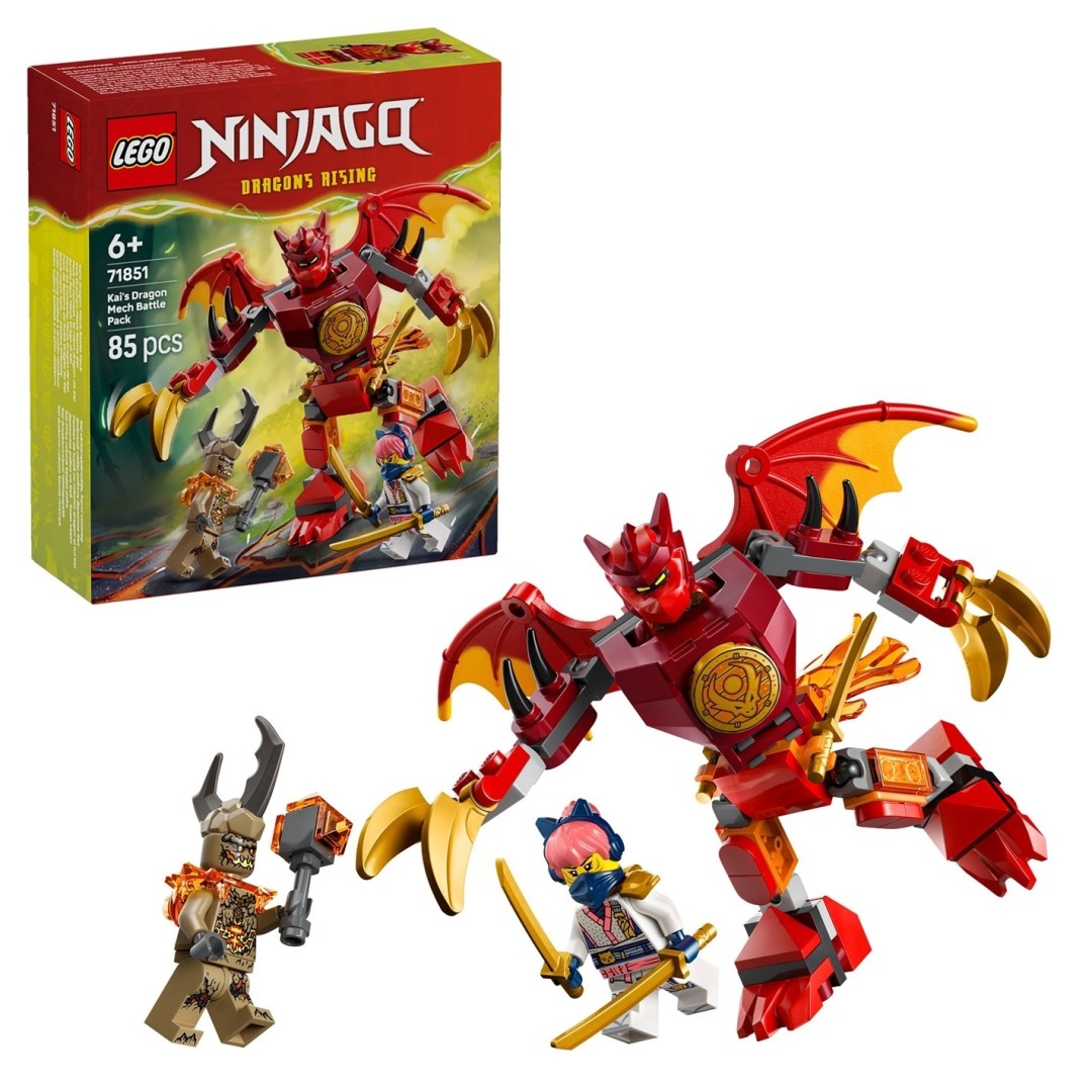 f81304625977b3b3bd87f8d4c4f8fc5c.jpg LEGO Ninjago 71851 Kai's Dragon Mech Battle Pack - Image 1