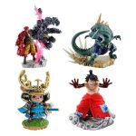 One Piece Logbox Re Birth Wanokuni Petitrama Megahouse 4 Statue Set