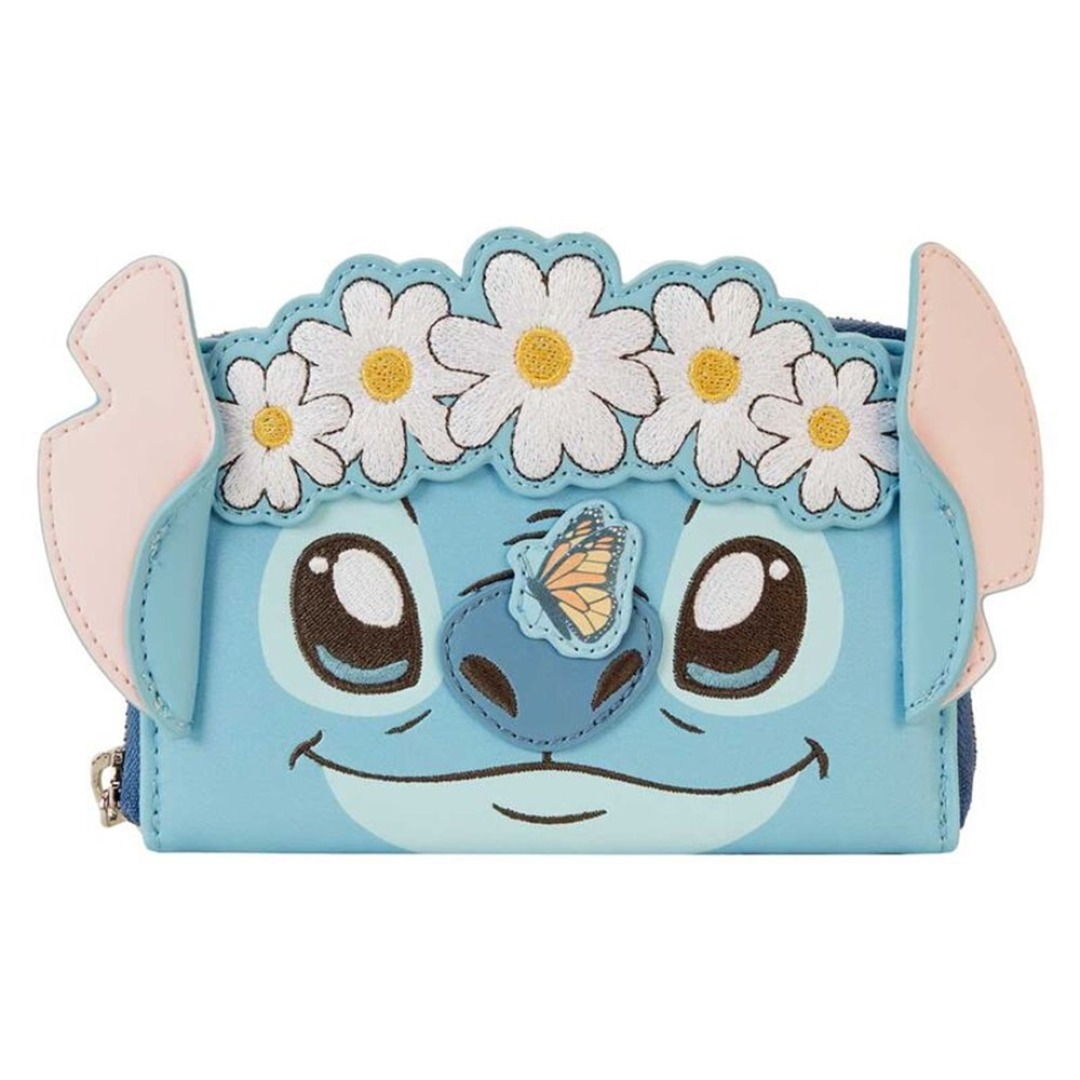 f8f83b5e8e8019ea83e4cd20bf32ea2f-1.jpg Disney Stitch Springtime Stitch Loungefly Wallet - Image 1