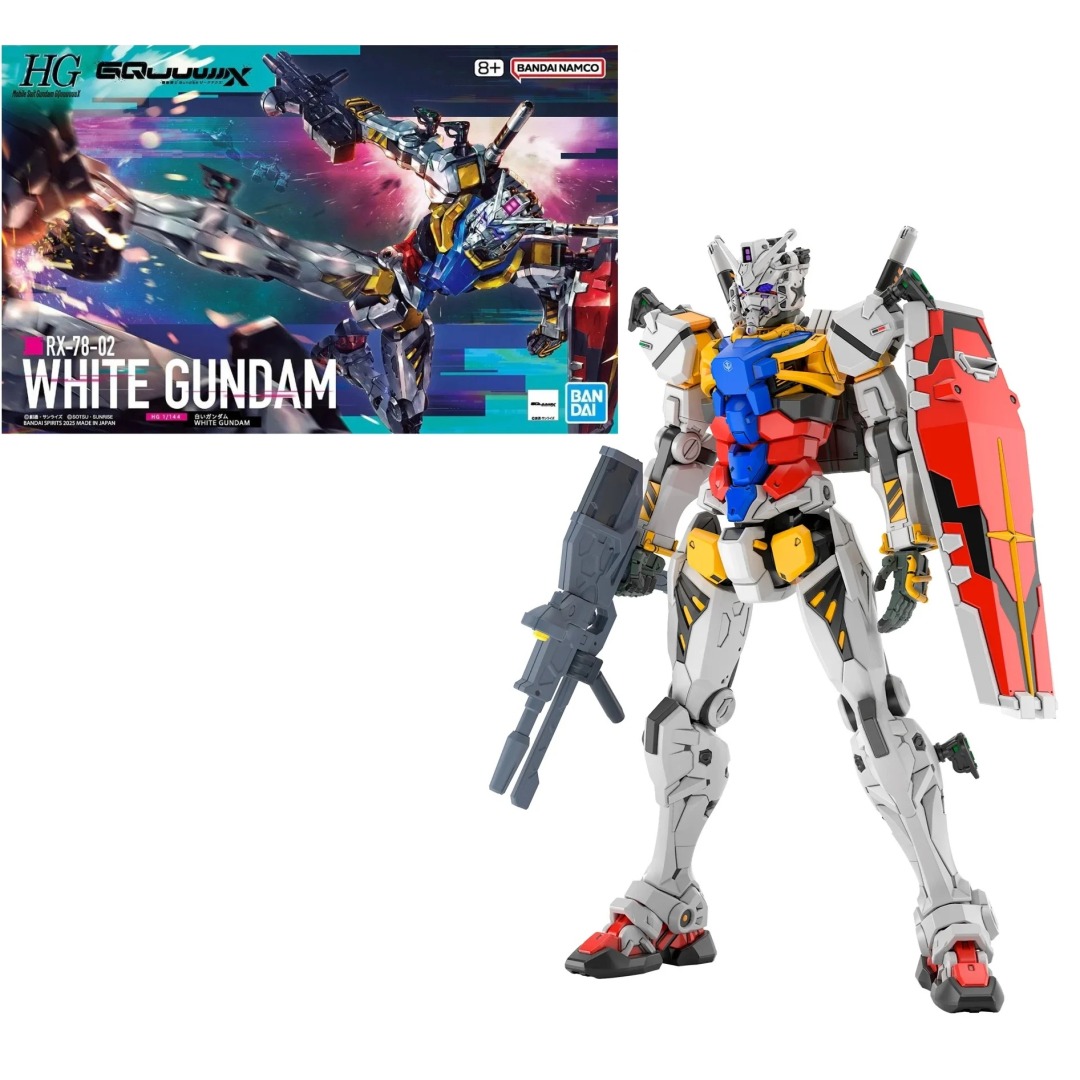 f9203570f933f8005a48e0f5b58ee232.jpg Gundam White Gundam HG 1/144 Bandai Model Kit - Image 1
