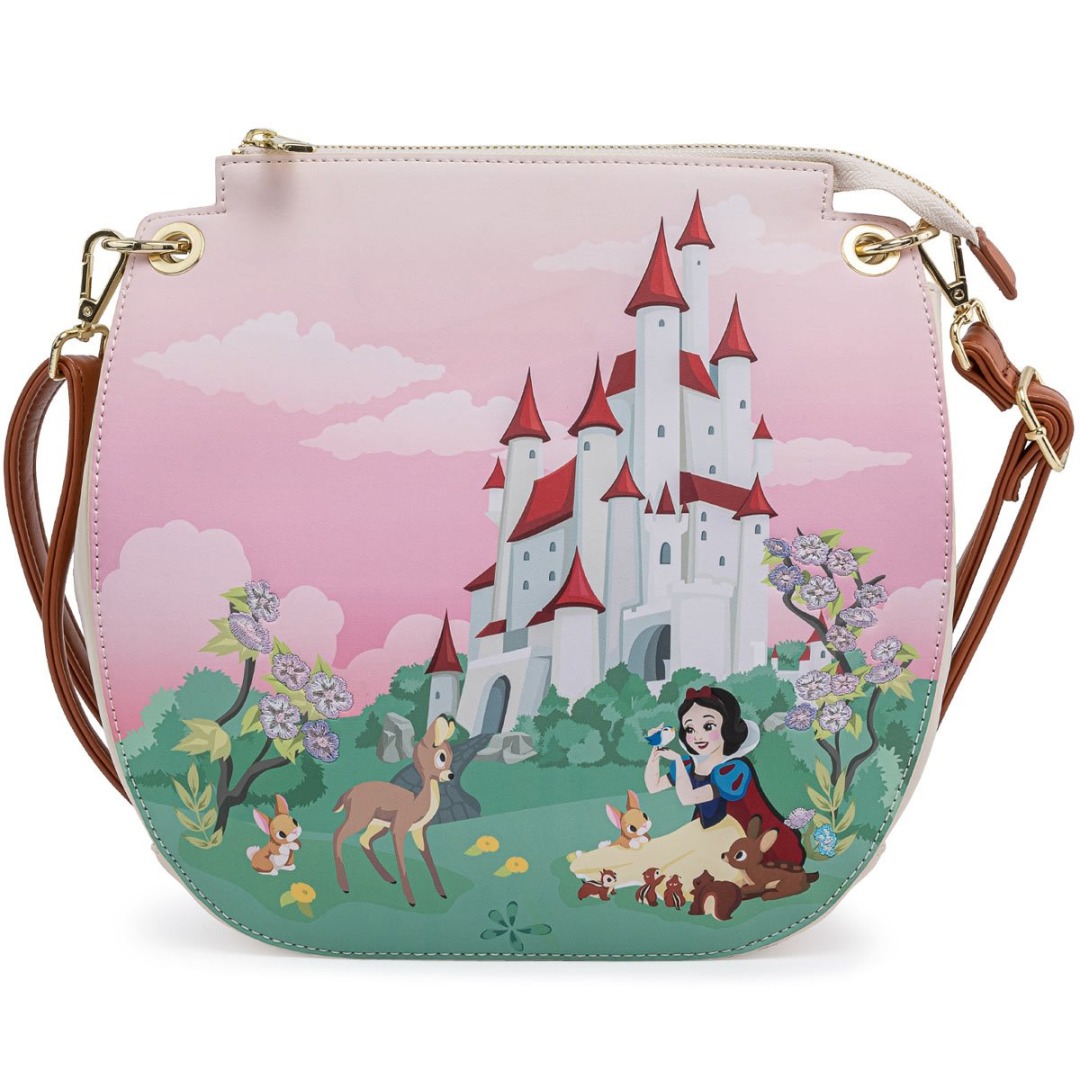 f9a55b87c1855ca565dc4119987f398c-1.jpg Disney Snow White Castle Crossbody Bag LoungeFly - Image 1