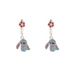 Disney Stitch Pair of Pendant Earrings