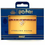 Harry Potter Lightning Bolt Sterling Silver Charm & Pearls Bracelet
