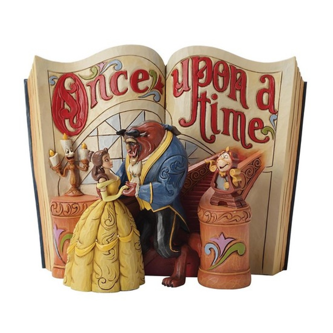 fcc0377cb0048544c88f5b5b3c3e050c-1.jpg Disney Beauty And The Beast Story Book Enesco Traditions Figurine - Image 1