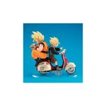 Dragon Ball Z Goku & Gohan Motorbike Desktop Real McCoy Megahouse Statue