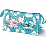 Disney Stitch & Angel Tropic Triple Pencil Case