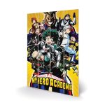 My Hero Academia Heroes Wood Print 40x59cm