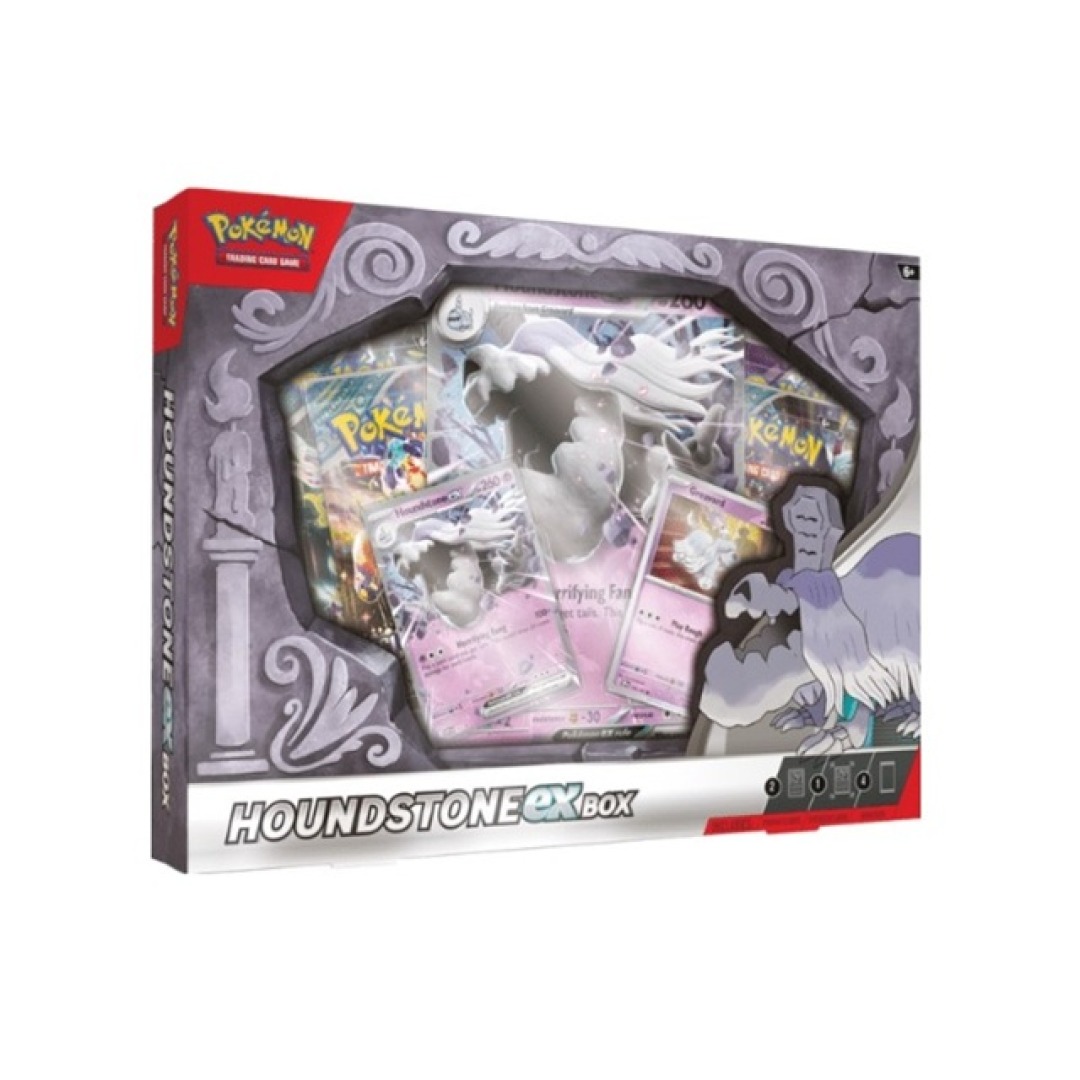 fe38041e1ba53df40bc5a23d70143f86.jpg Pokemon TCG: Houndstone ex Box - Image 1