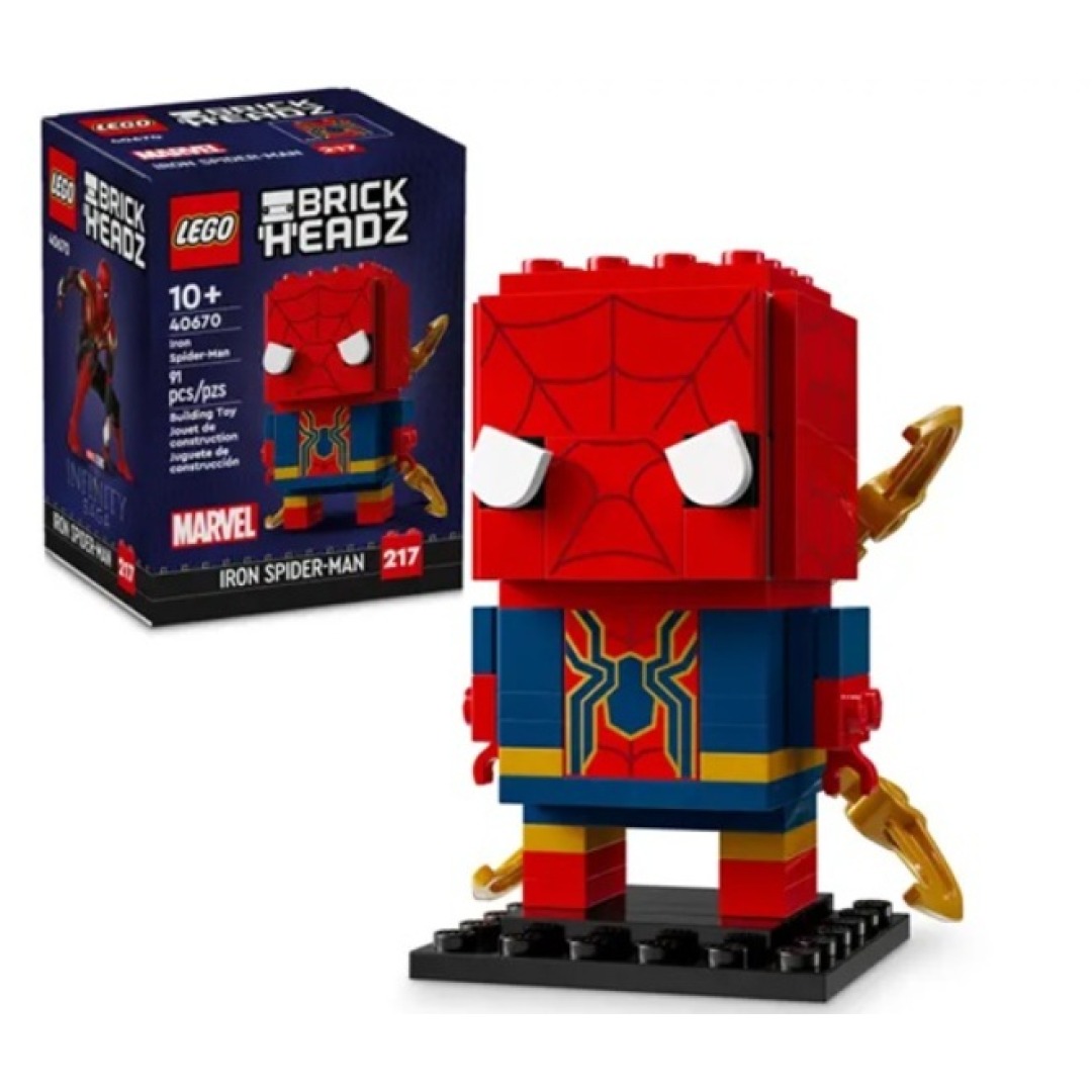 fe907fd03d2b48f8d45a968ea4a246df.jpg LEGO BrickHeadz 40670 Marvel Iron Spider-Man - Retired - Image 1