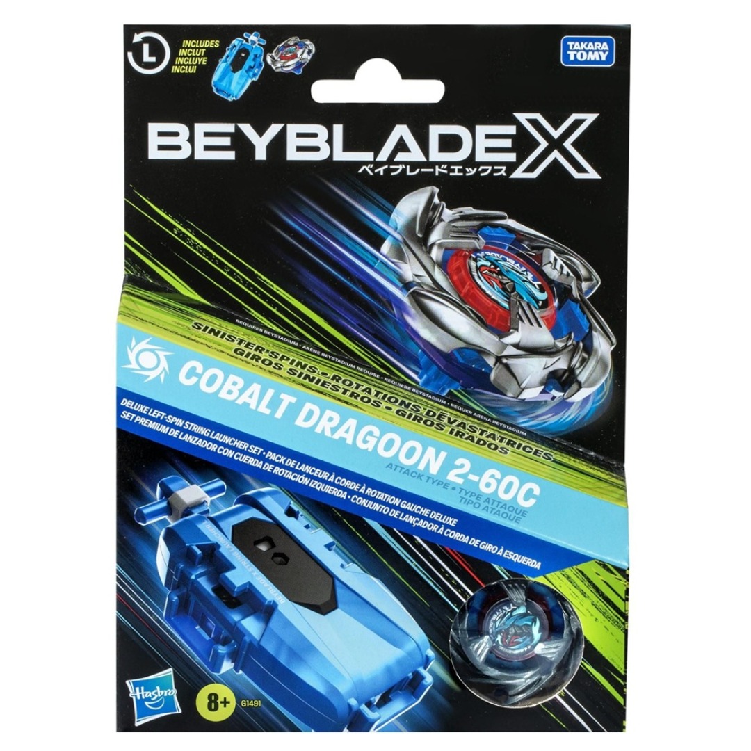 fea3c54acd86124ec96add26ce23a459-1.jpg Beyblade X Cobalt Dragoon 2-60C Deluxe Launcher - Image 1