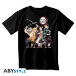 Demon Slayer Group Black T-Shirt (XL)