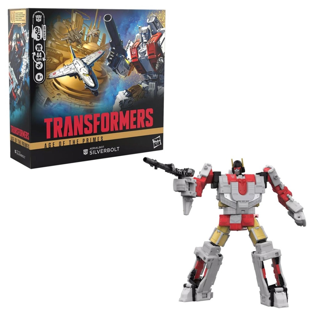 pos-5010996314567-457489ea468d12615bed28445df7489b.jpg Transformers Age Of The Primes Aerialbot Silverbolt Hasbro Figure - Image 1
